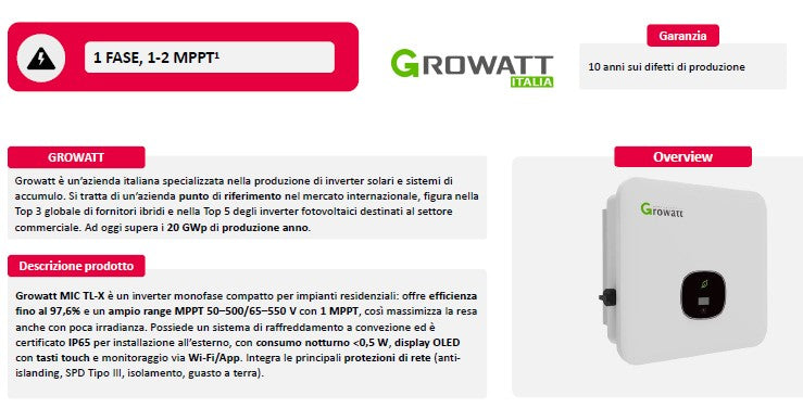 Overview Fotovoltaico Illumia Storage Ibrido 5kWh