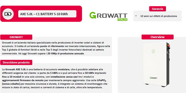 Overview Fotovoltaico Illumia Storage Ibrido 5kWh
